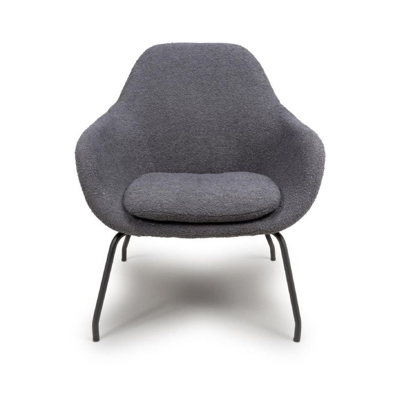 Moby Accent Chair - Grey Fabric