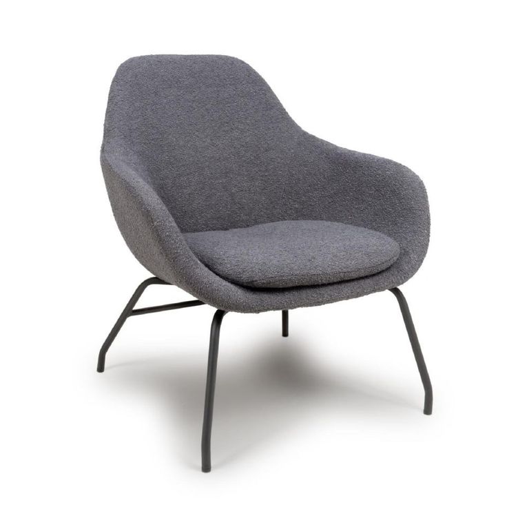 Moby Accent Chair - Grey Fabric
