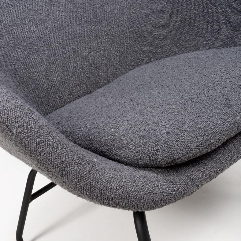 Moby Accent Chair - Grey Fabric