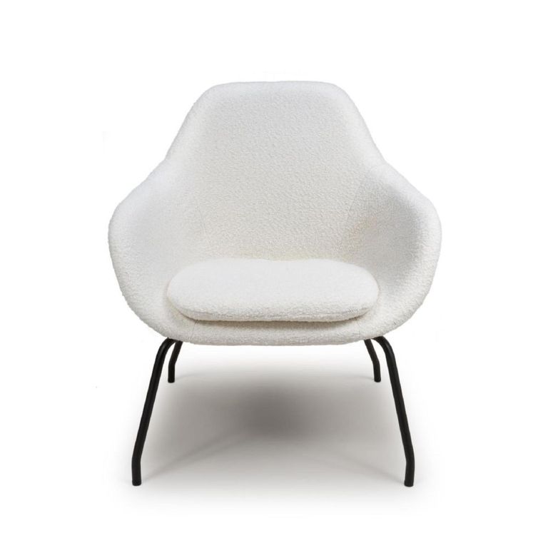 Moby Accent Chair - Ivory Fabric