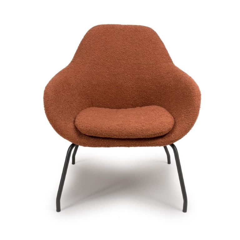 Moby Accent Chair - Orange Fabric