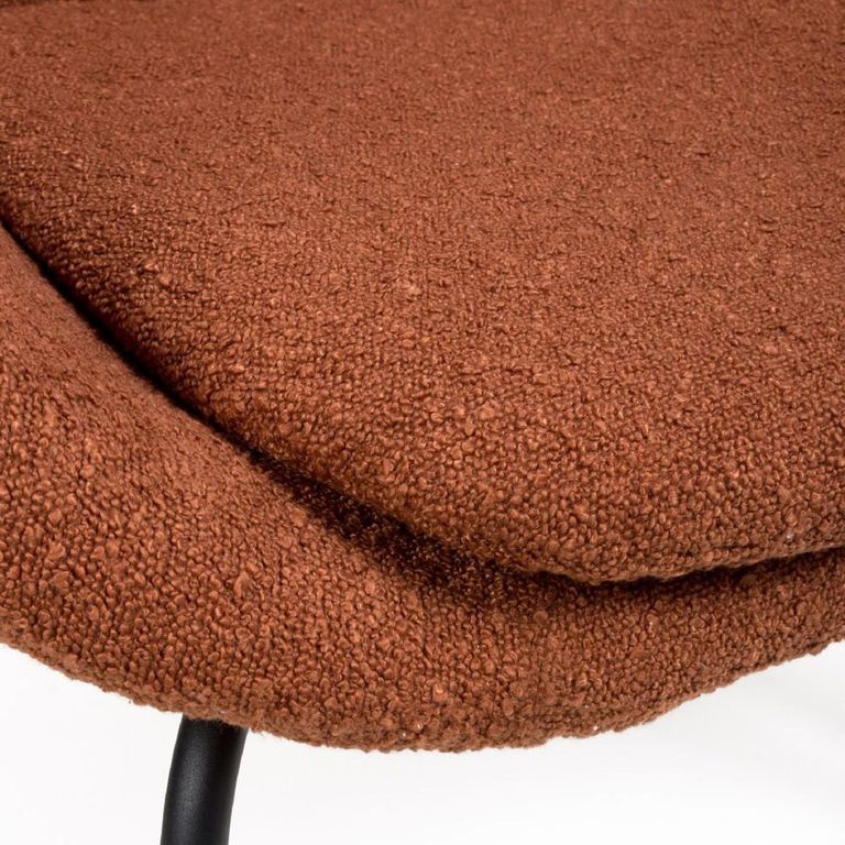 Moby Accent Chair - Orange Fabric