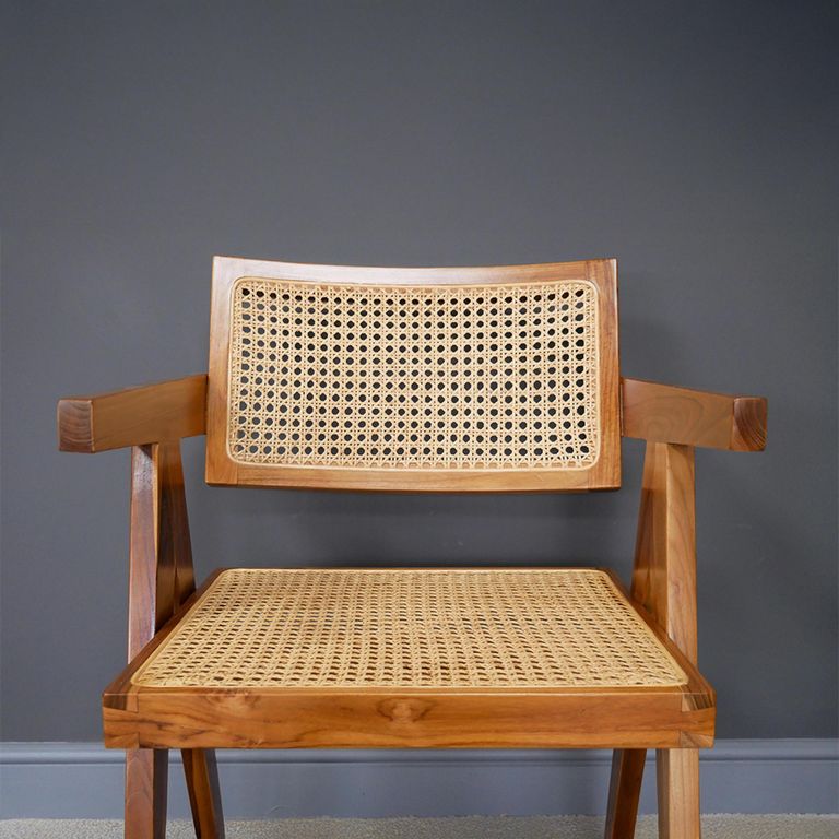 Armchair - Set of 2 - Teak Wood and Rattan