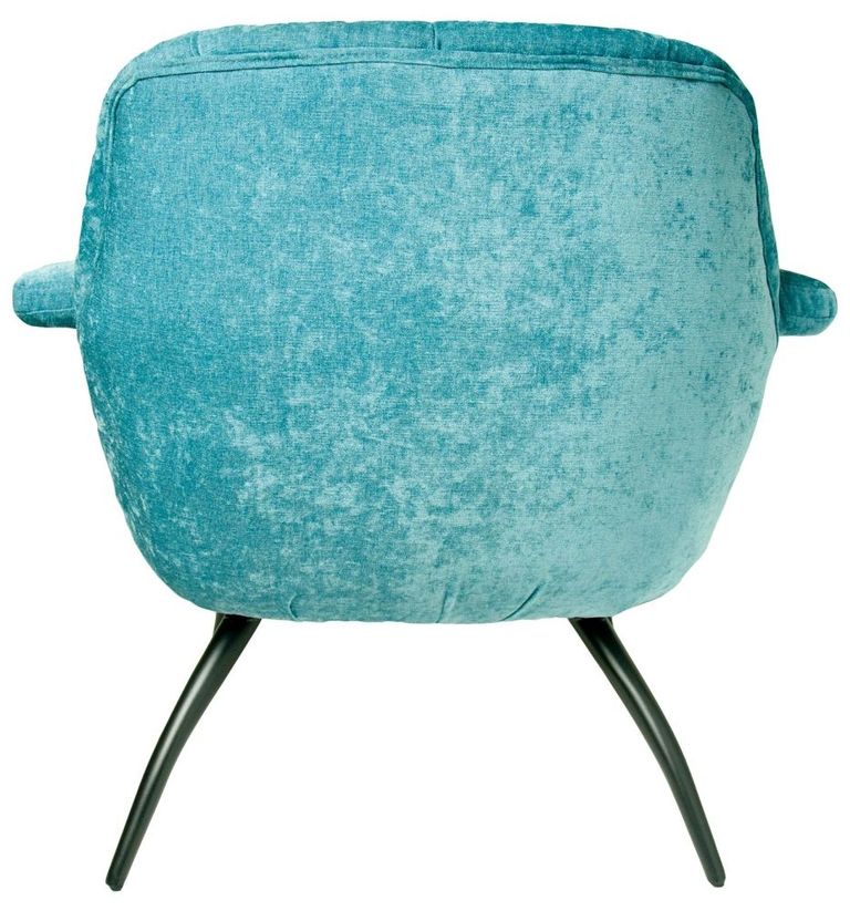 Amalfi Blue Chenille Fabric Accent Chair