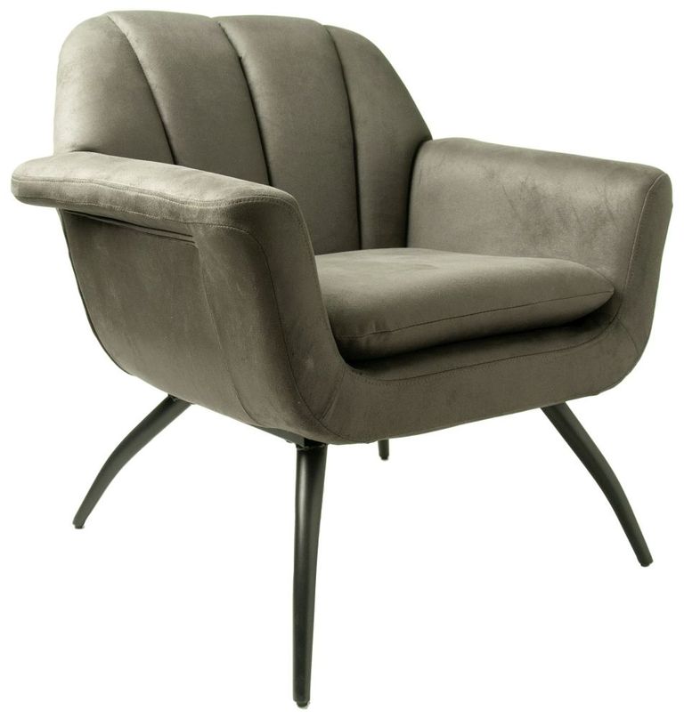 Amalfi Grey Fabric Accent Chair