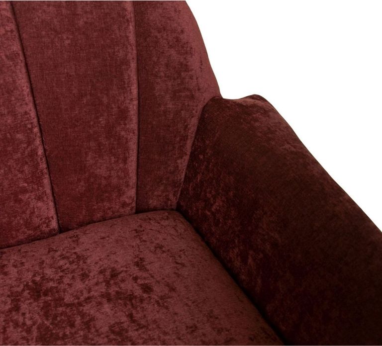 Amalfi Pink Chenille Fabric Accent Chair