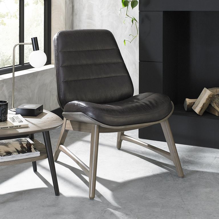 Vintage Weathered Oak Old West Dining Chair