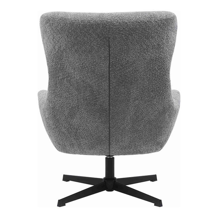 Bescia Lounge Chair - Dark Grey - Fabric - Swivel
