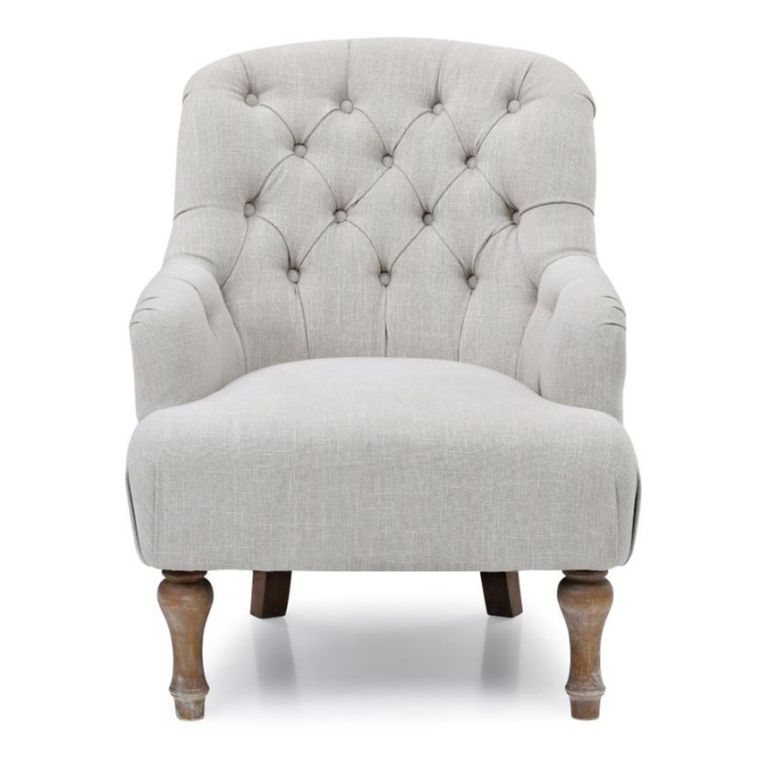 Bianca Armchair - Antheia Cream Linen Fabric