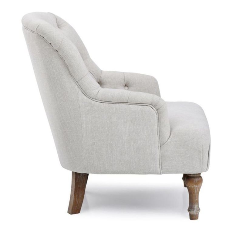 Bianca Armchair - Antheia Cream Linen Fabric