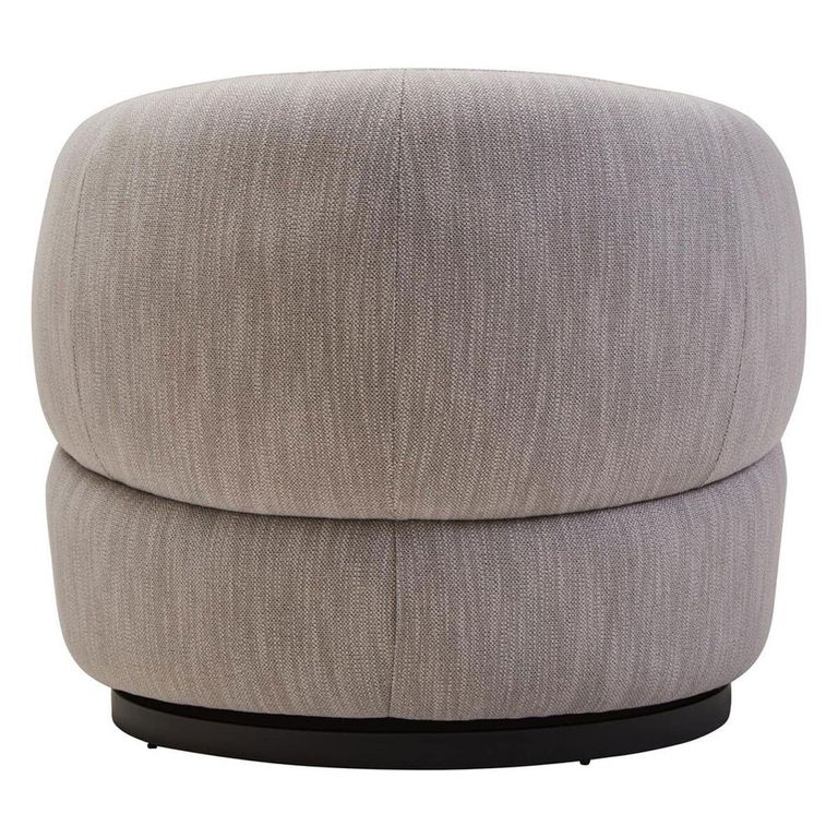 Bordo Swivel Chair - Curved - Grey Fabric