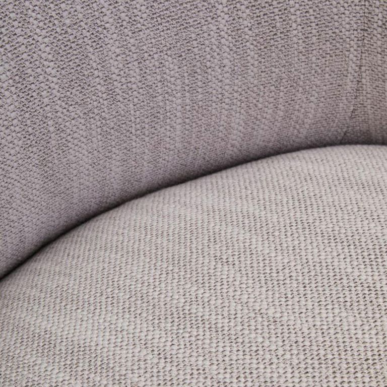 Bordo Swivel Chair - Curved - Grey Fabric