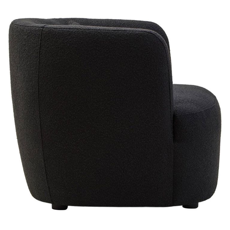 Bruge Chair - Curved - Black Fabric