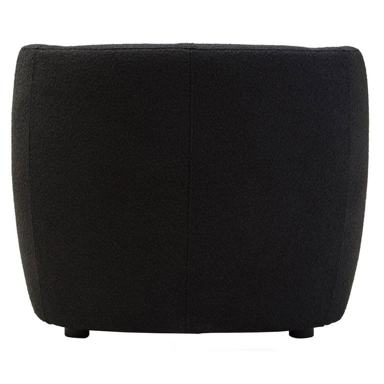 Bruge Chair - Curved - Black Fabric