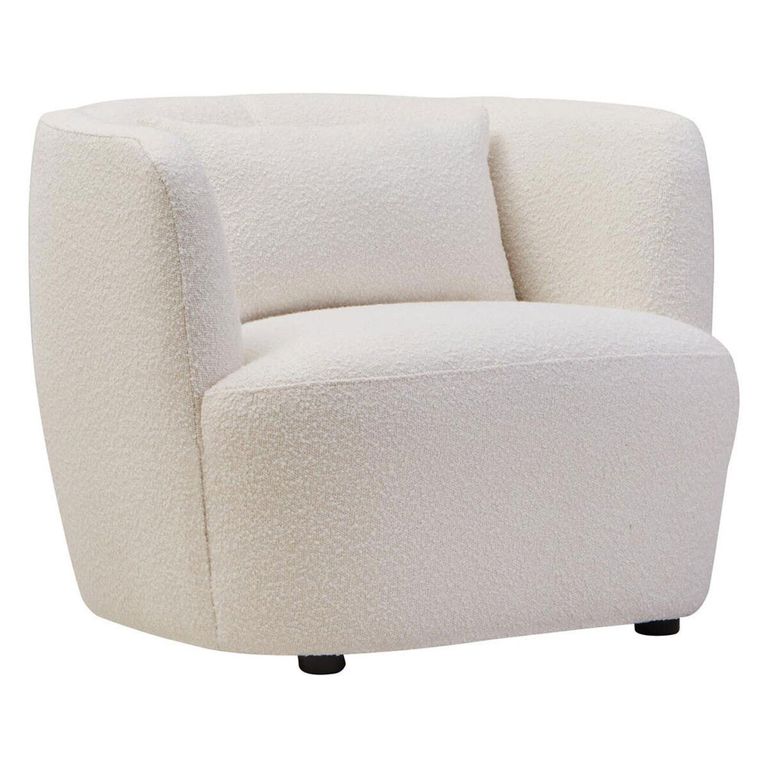 Bruge Chair - Curved - Cream Fabric