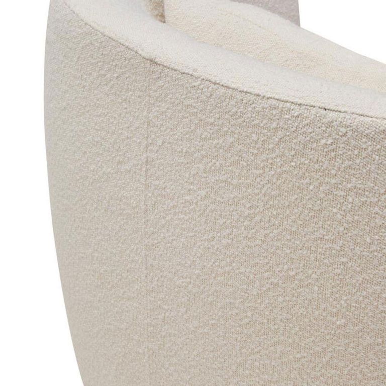 Bruge Chair - Curved - Cream Fabric