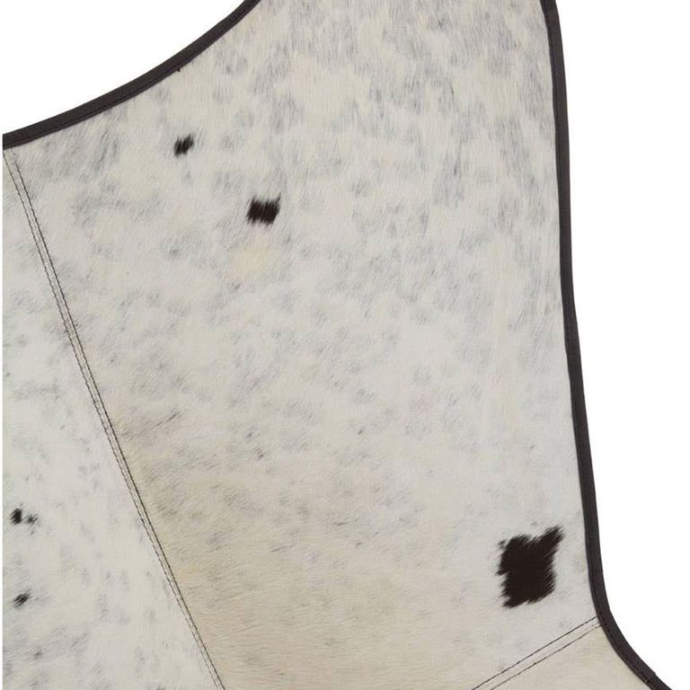 Buffalo Butterfly Chair - White and Black Cowhide