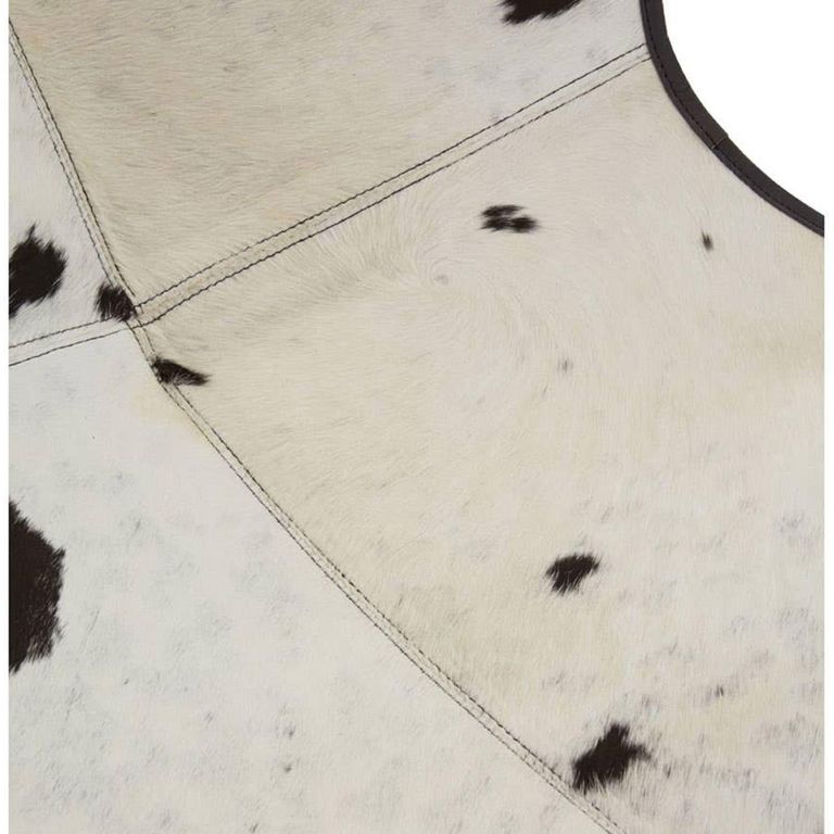 Buffalo Butterfly Chair - White and Black Cowhide