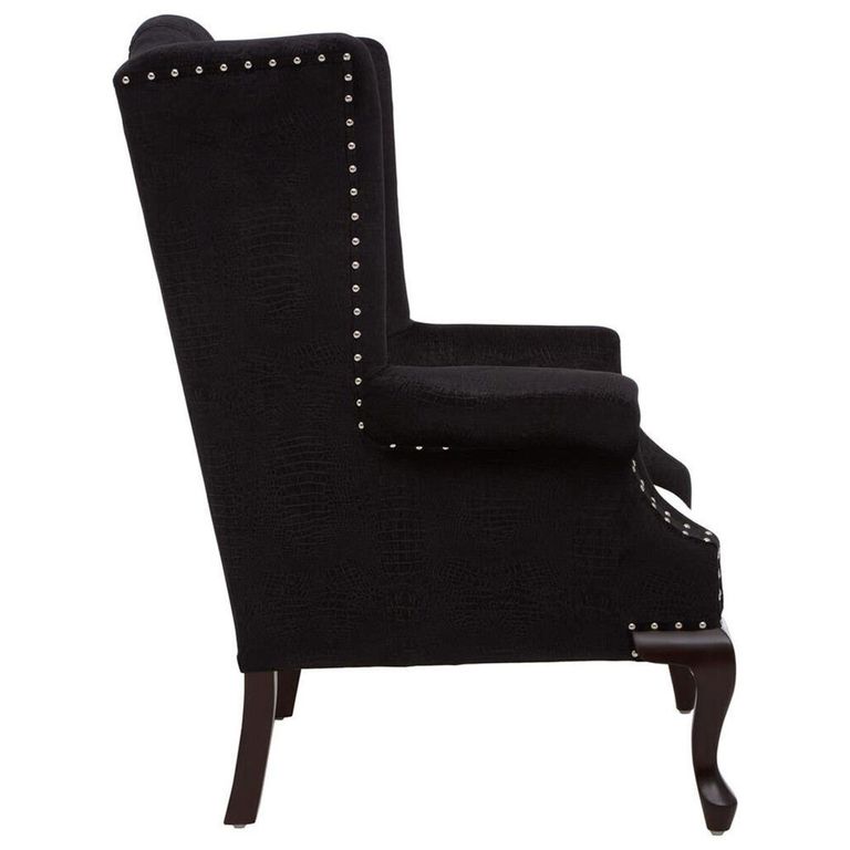 Cala Armchair - Tufted Back - Black Fabric