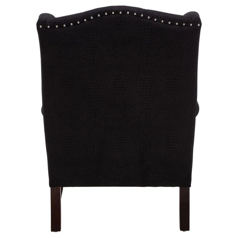 Cala Armchair - Tufted Back - Black Fabric