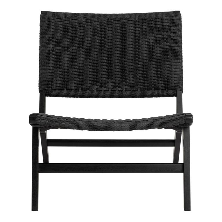 Carson Lounge Chair - Black Oak