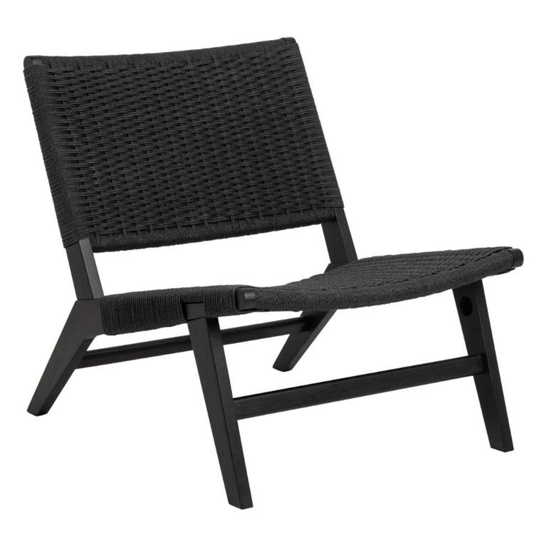 Carson Lounge Chair - Black Oak