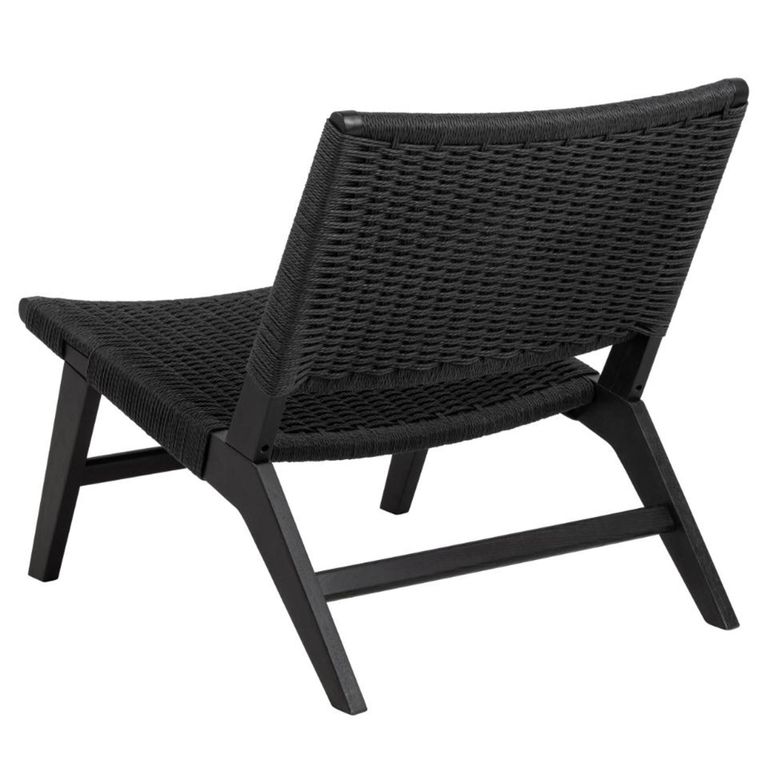 Carson Lounge Chair - Black Oak