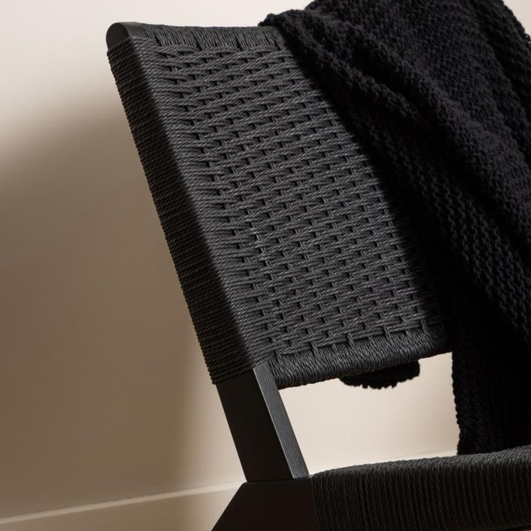 Carson Lounge Chair - Black Oak