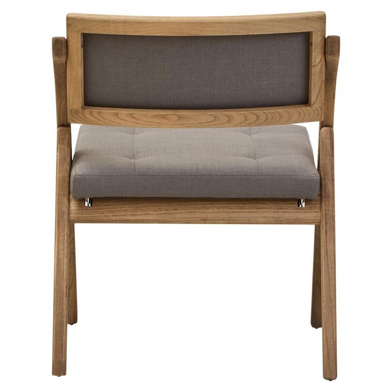 Cebu Folding Chair - Grey Wash - Padded - Elm Wood