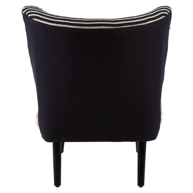 Cefena Moroccan Chair - Black Fabric