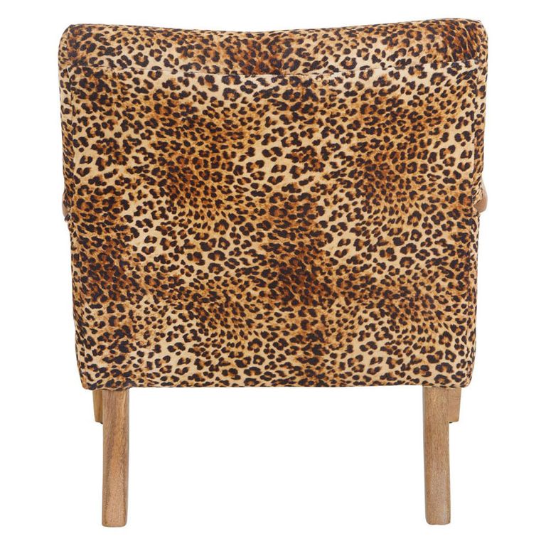 Cefena Armchair - Leopard Print Fabric