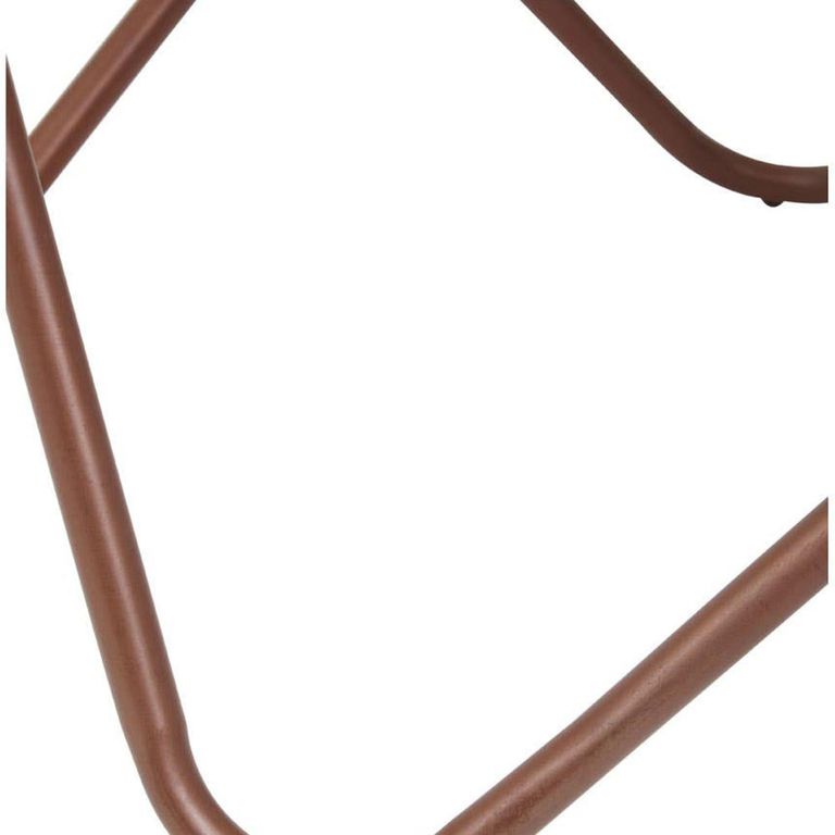 Cefena Butterfly Chair - White and Grey Fabric with Rose Gold