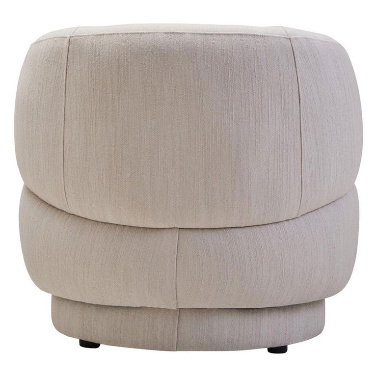 Dale Chair - Curved - Ivory Linen Fabric