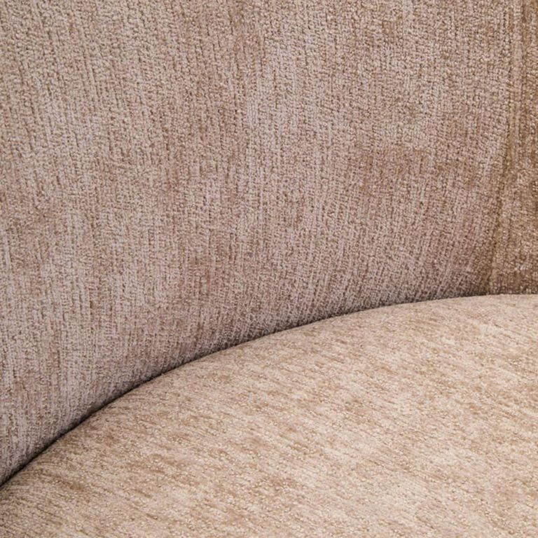Delray Chair - Curved - Deep Stone Chenille Fabric