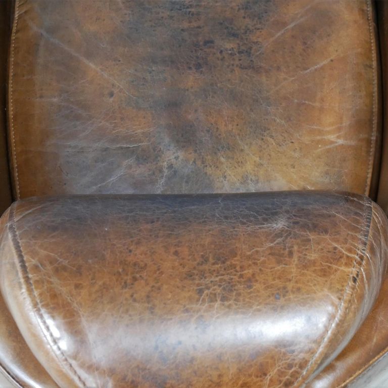 Accent Chair - Brown Leather