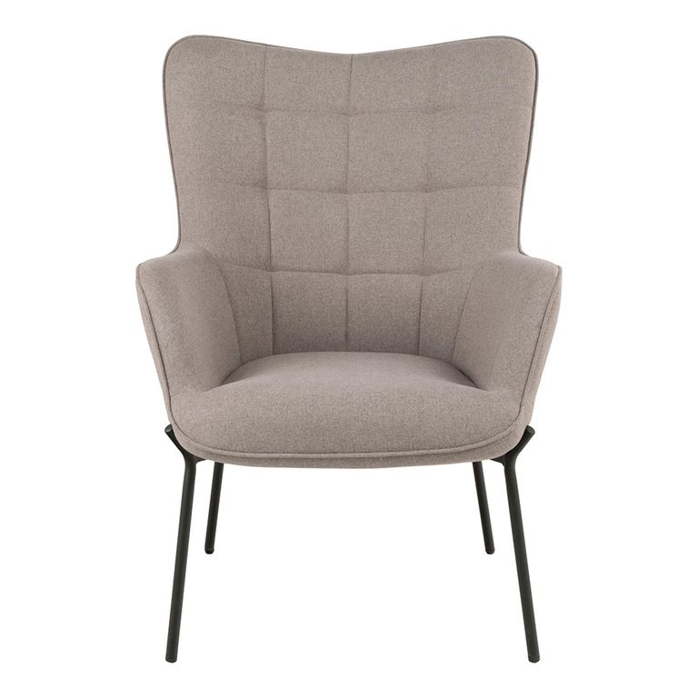 Glasgow Accent Armchair - Stone Fabric