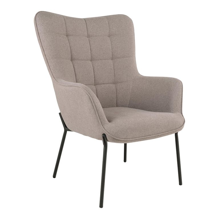 Glasgow Accent Armchair - Stone Fabric