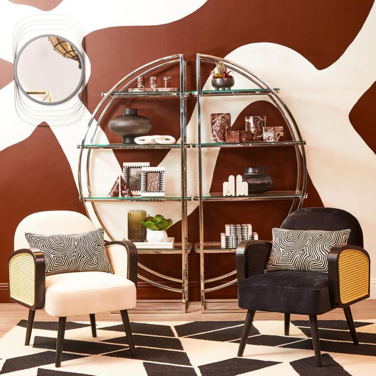 Hala Armchair - Natural Velvet Fabric Upholstered