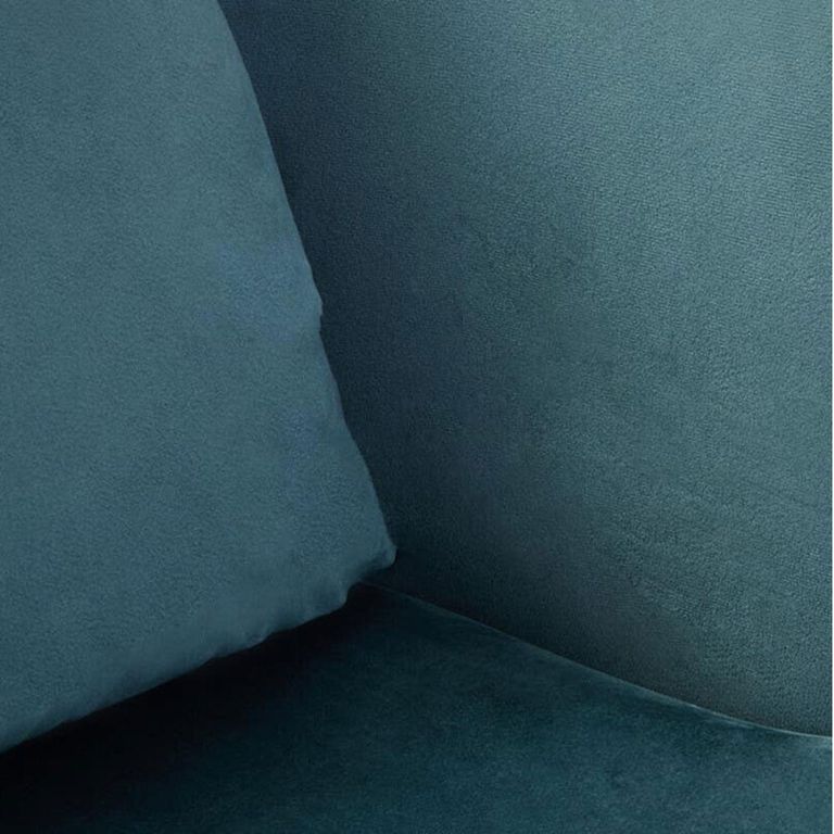 Hale Lounge Chair - Swivel - Azure Velvet Fabric