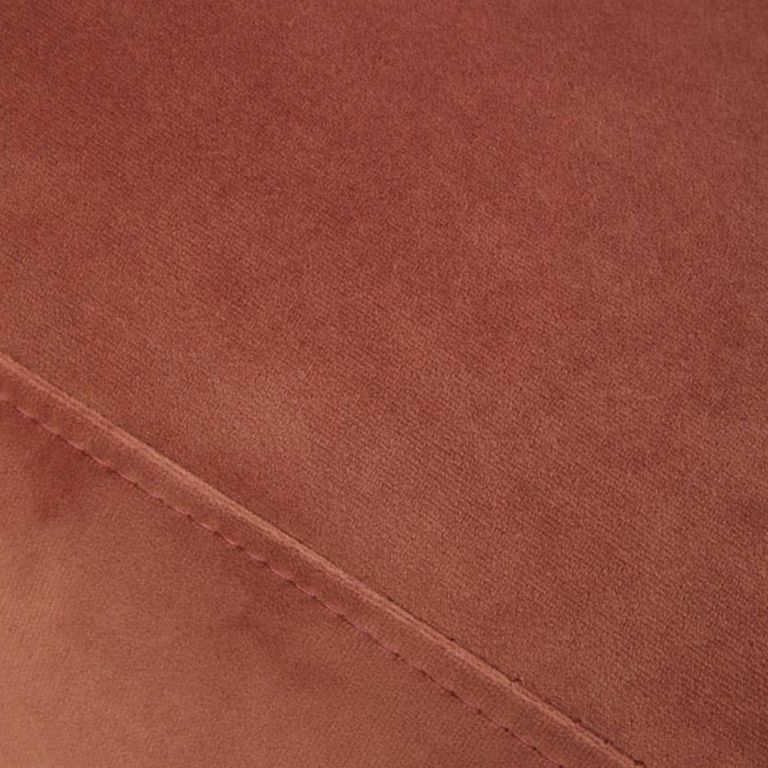 Haya Retro Chair - Dusky Rose Velvet Fabric