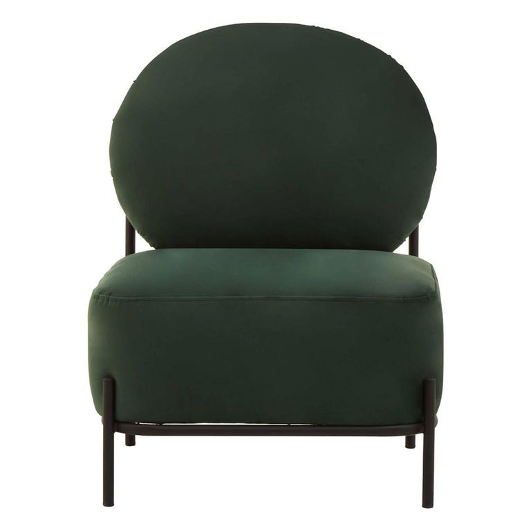 Haya Retro Chair - Green Velvet Fabric
