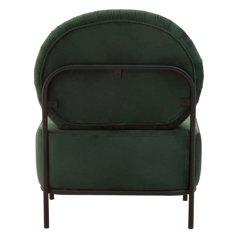 Haya Retro Chair - Green Velvet Fabric