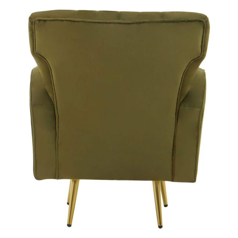Hayley Armchair - Green Velvet Fabric
