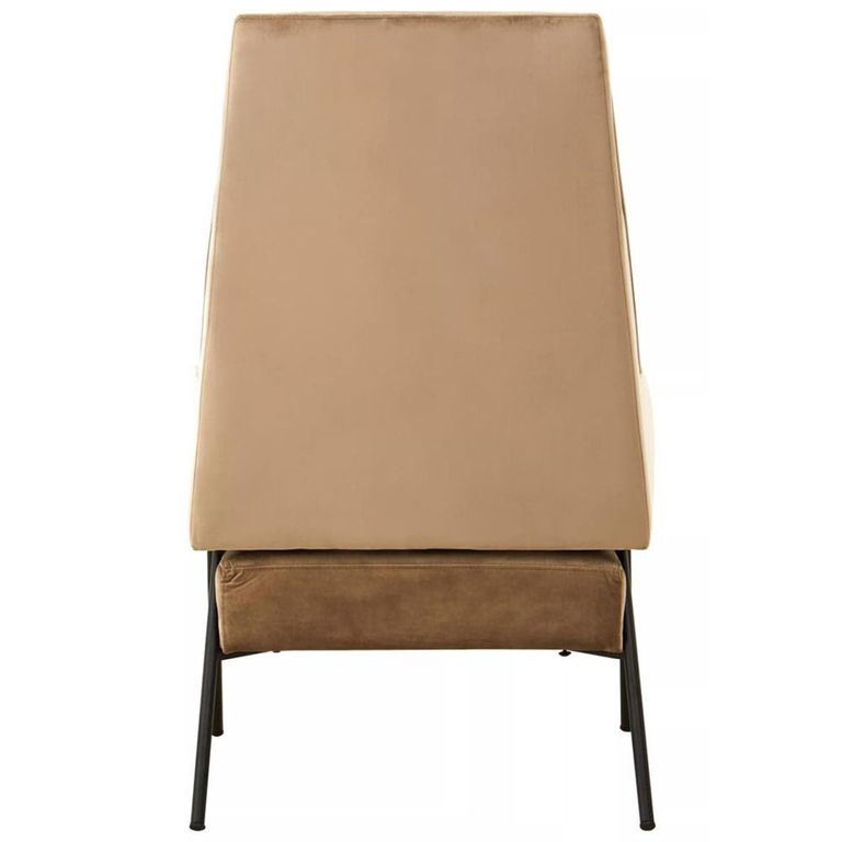 Henia Armchair - Mink Velvet Fabric