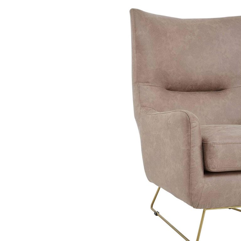Henry Armchair - Brown Faux Leather