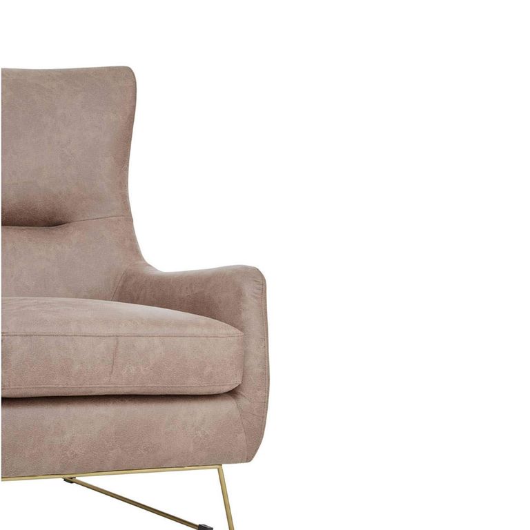 Henry Armchair - Brown Faux Leather