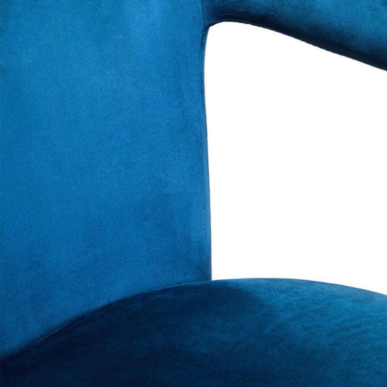 Hestia Armchair - Swivel - Blue Velvet Fabric
