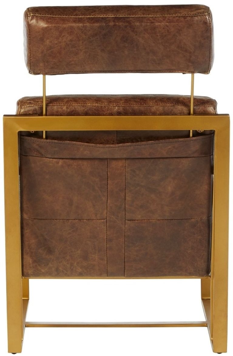 Hoxton Lounge Chair - Brown Leather
