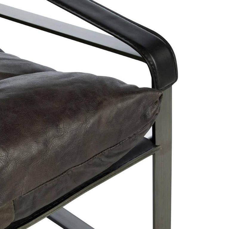 Hoxton Lounge Chair - Dark Brown Leather