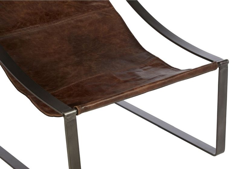 Hoxton Chair - Distressed Brown Leather